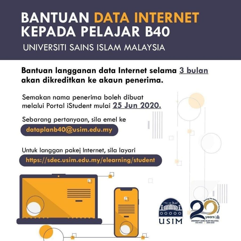 Bantuan Data Internet Kepada Pelajar B40